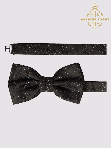 Antique Rogue Black Lurex Bow Tie (Y27138) | €18.50