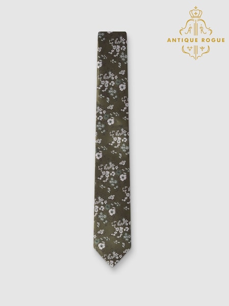 Antique Rogue Busy Floral Tie (Y27146) | ‏116 د.إ.‏