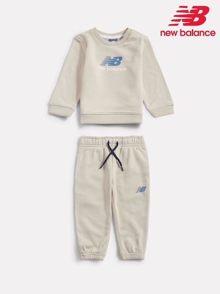New Balance Brown FT Crew & Joggers Set (Y27283) | €58
