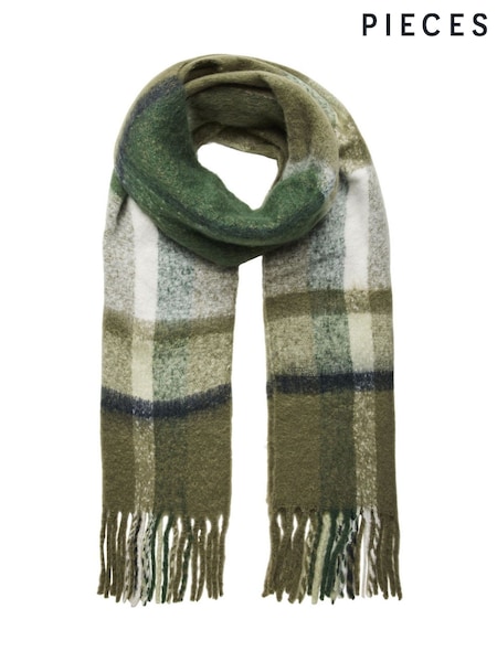 PIECES Green Long Scarf (Y27392) | 89 QAR