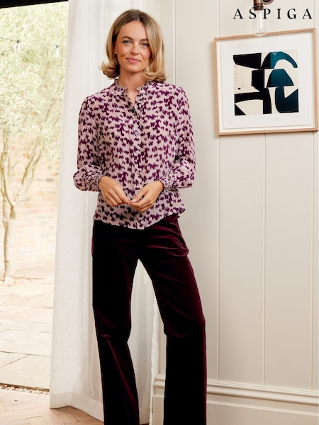 Aspiga Cosima Viscose Crepe Printed Shirt (Y27420) | 187 €