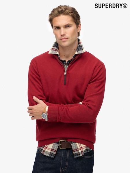 Superdry Essentials Cotton Half Zip Jumper (Y27552) | R$ 495