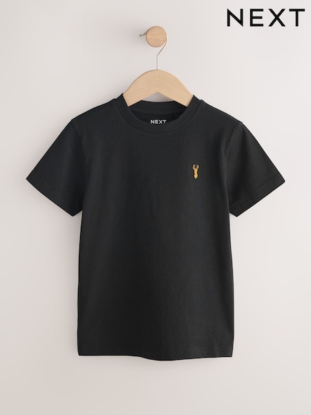 Black Regular Fit Short Sleeve T-Shirt (3-16yrs) (Y27758) | R$ 40 - R$ 70