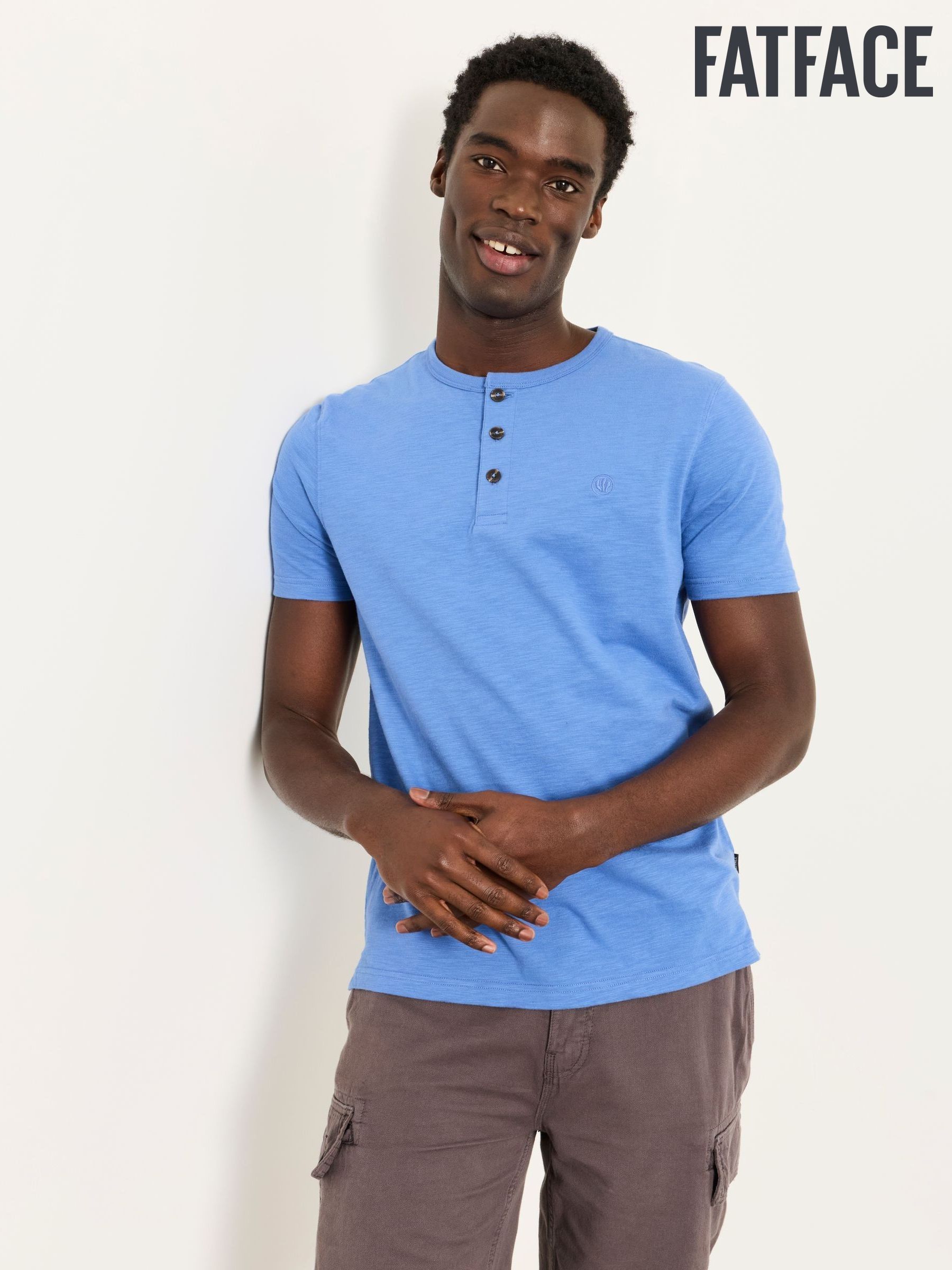 Buy Men's T Shirts Henley Online | Next Romania