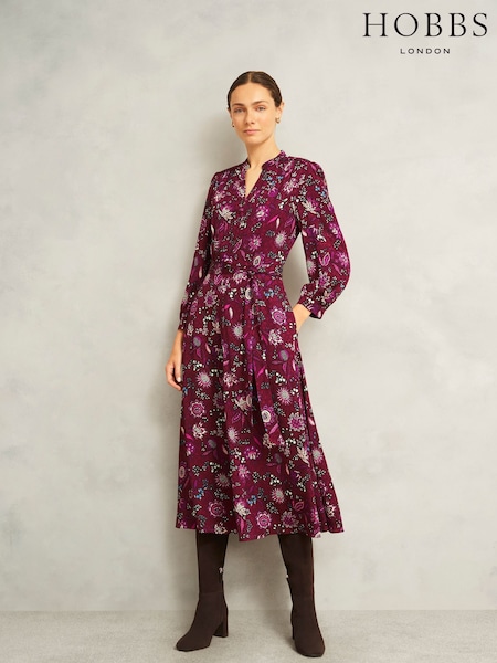 Hobbs Red Sofia Dress (Y27947) | €239