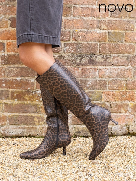Animal - Novo Grateful Mid Stiletto Heel Point Knee Boots (Y27971) | € 78