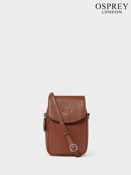 rjava - Osprey London The Sprinter Leather Phone Bag (Y27991) | € 64