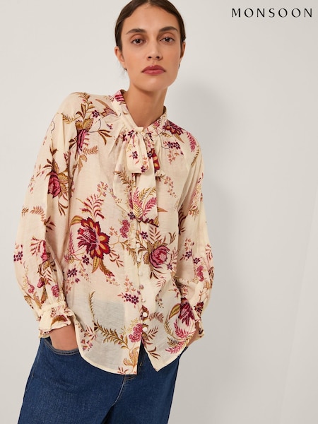 Monsoon Yasmina Floral Print Blouse (Y28158) | R$ 585