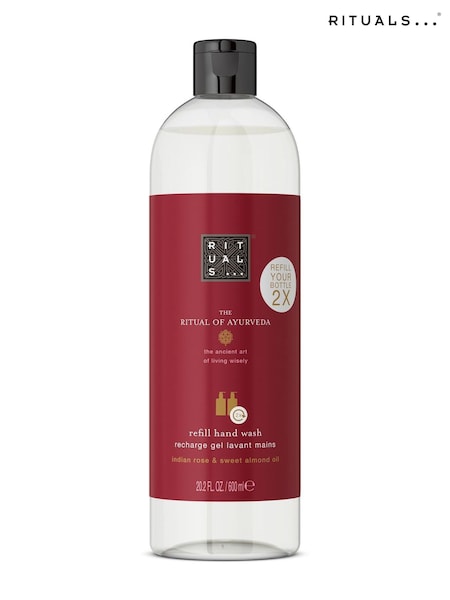 Rituals of Ayurveda Sweet Almond Oil & Indian Rose Hand Wash Refill 600ml (Y28349) | €29