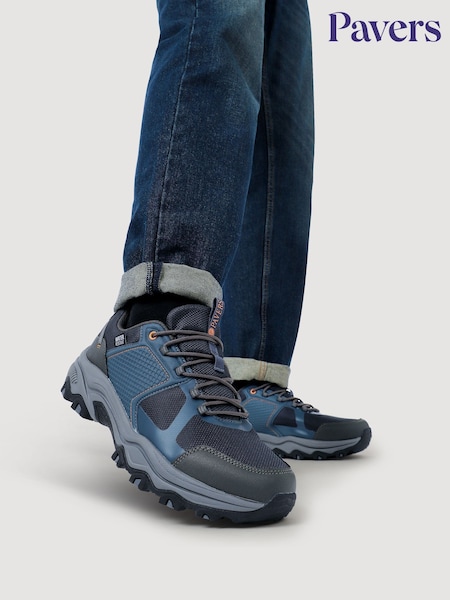 Pavers Blue Wide-Fit Rugged Water-Resistant Walking Shoes (Y28416) | €66