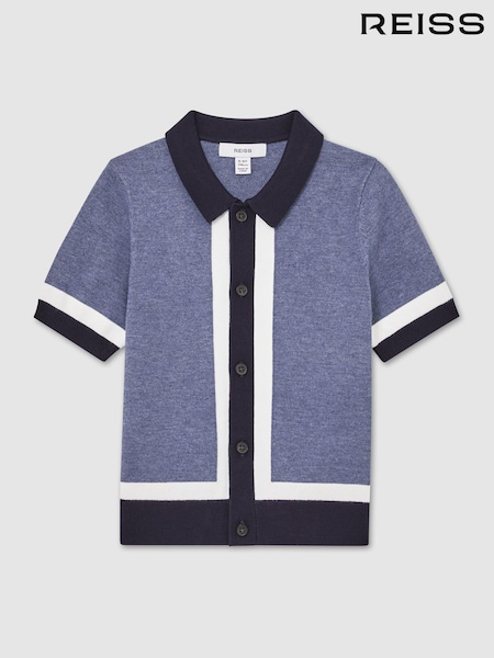 Reiss Navy/Airforce Blue Craig Polo Shirt (Y28492) | AED346