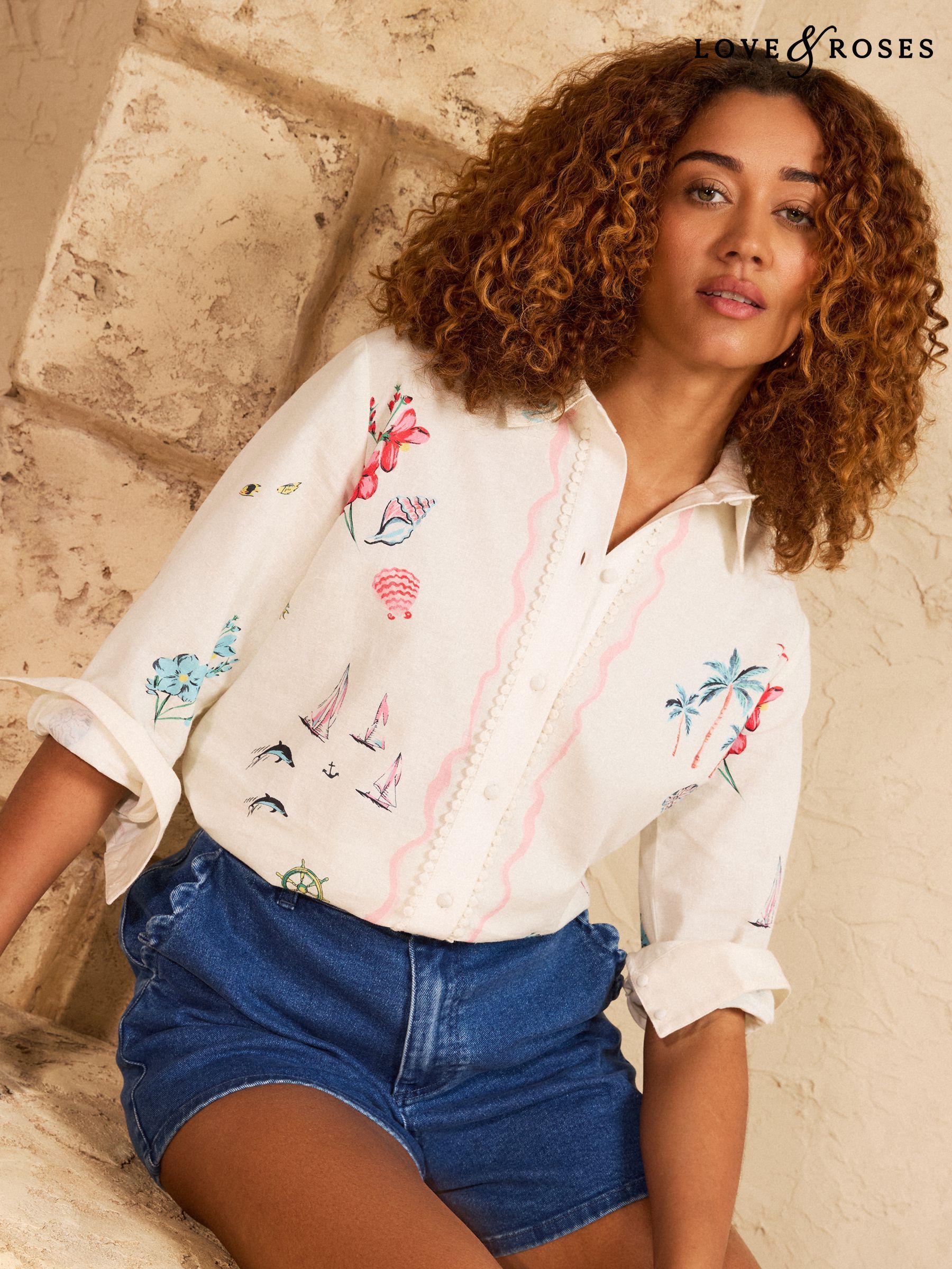 Women's Shirts Holiday Long Line Tops | Next Oman