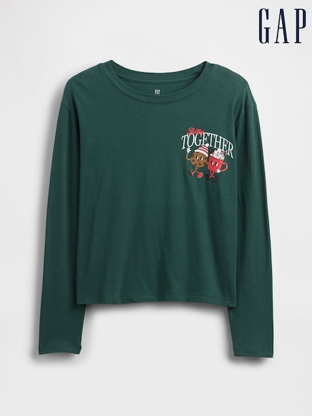 Gap Green Relaxed Graphic T-Shirt (4-13yrs) (Y28647) | €15