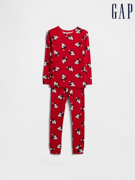 Gap Red Disney Mickey Mouse Cotton Pyjamas Set (6mths-5yrs) (Y28758) | €30