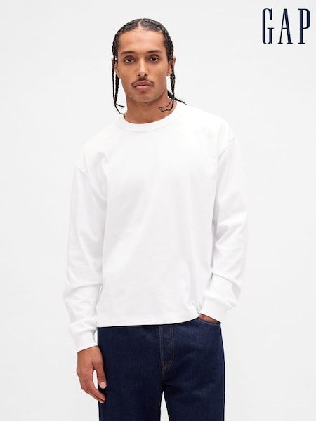 Weiß - Gap Heavyweight Crop T-Shirt (Y28777) | 55 €