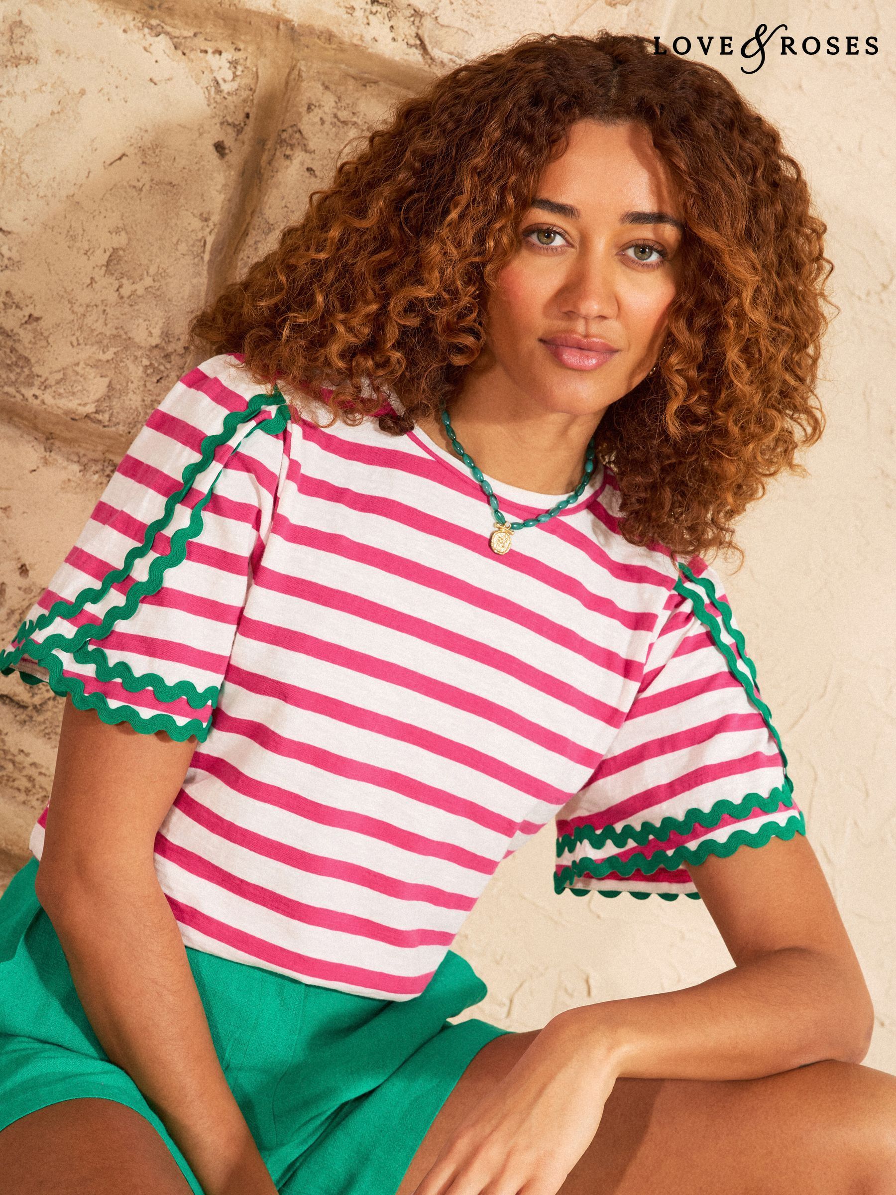 Buy Women's Tops Love Roses Pink Online | Next Singapore
