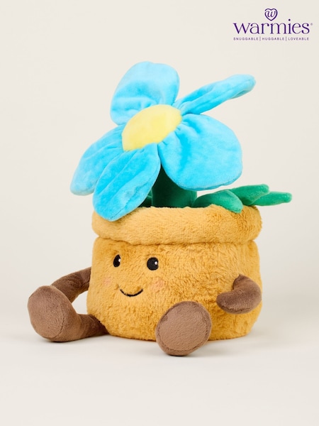 Warmies Blue Large Flower Pot Fully Heatable Plush Toy (Y28844) | €32