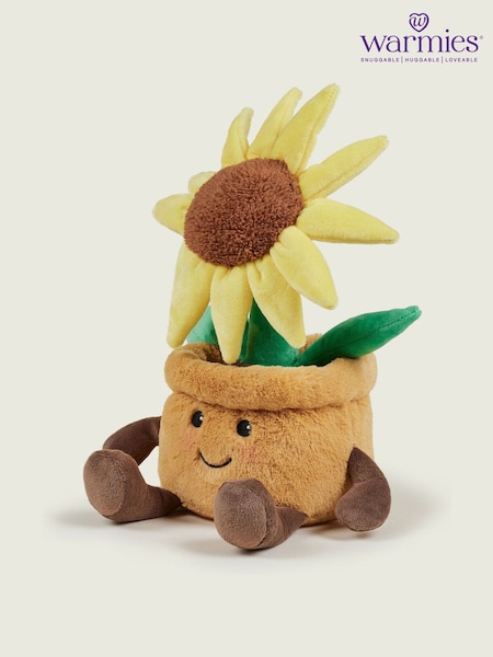 Warmies Yellow Large Flower Pot Fully Heatable Plush Toy (Y28848) | €32