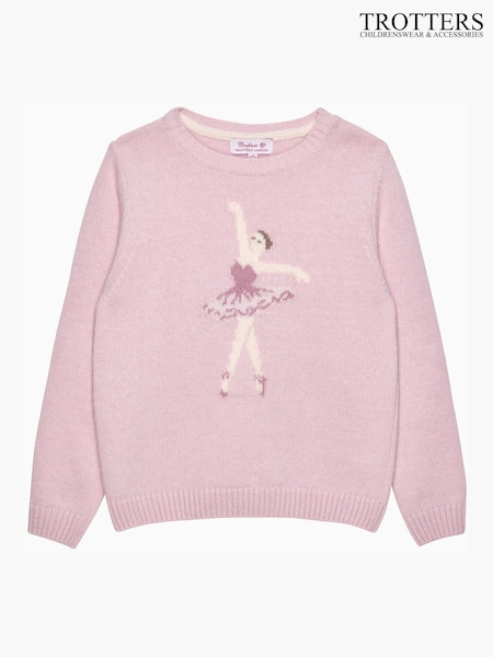 Trotters London Pink Margot Ballerina Jumper (Y29073) | AED361 - AED379
