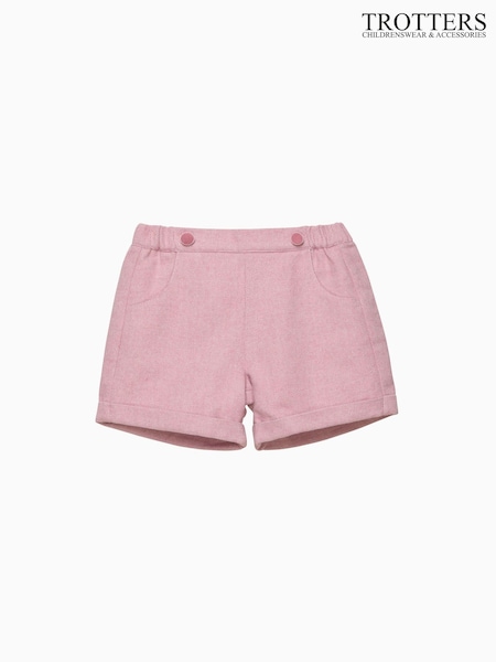 Trotters London Pink Georgina Herringbone Shorts (Y29088) | AED326 - AED349