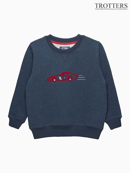 Trotters London Blue Sebastian Sweatshirt (Y29100) | AED291 - AED314