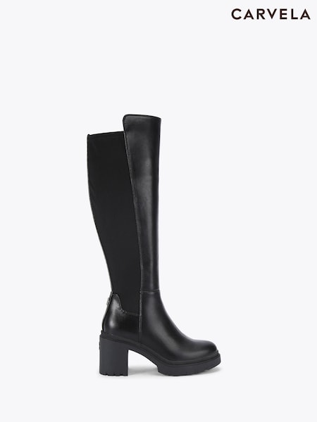 Carvela Black Boulder High Leg Boots (Y29145) | €184