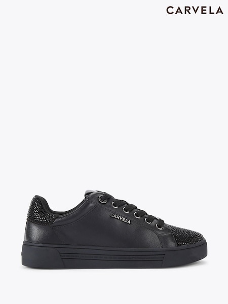 Carvela Black Daze Toe Cap Trainers (Y29187) | €152
