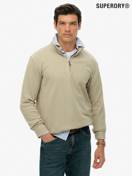 Superdry Green Ribbed Half Zip Jumper (Y29628) | €65