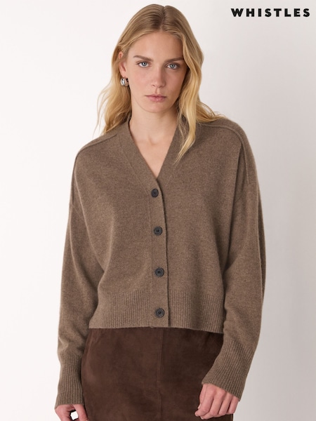 Whistles Nude Cashmere Button Cardigan (Y29884) | € 310