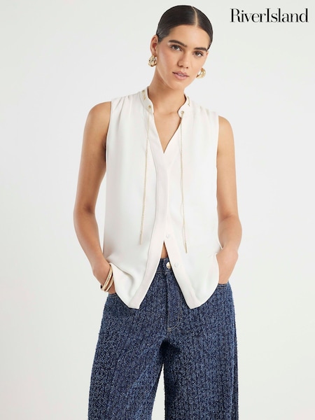 River Island Shell Chain Detail Top (Y29914) | ‏227 د.إ.‏