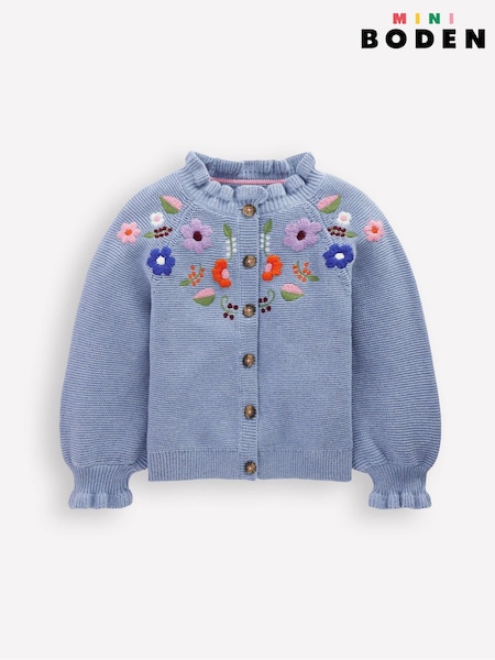 Boden Blue Pretty Embroidered Cardigan (Y30021) | €58 - €67