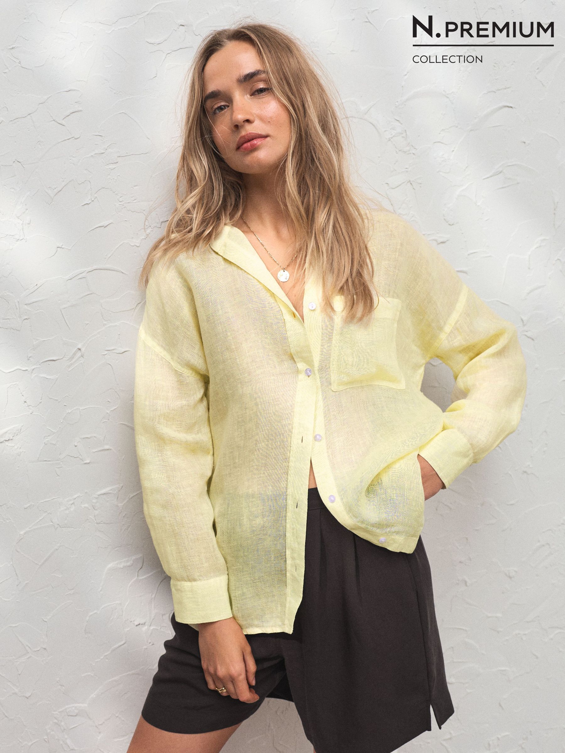 Buy Women's 100% Linen Plain Oversize Online | Next USA
