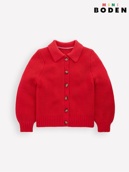 Boden Red Collared Cardigan (Y30161) | €58 - €67