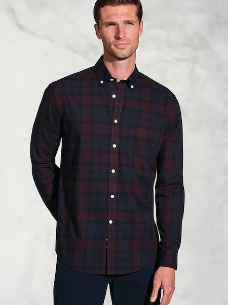 Brook Taverner Red Tartan Cotton Shirt (Y30227) | 247 QAR