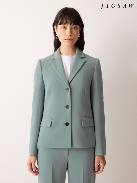 Jigsaw Blue Ellis Modern Crepe Blazer (Y30322) | €253
