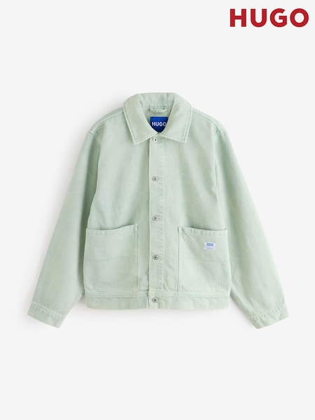 HUGO Green Button Up Denim Jacket (Y30358) | AED1,159