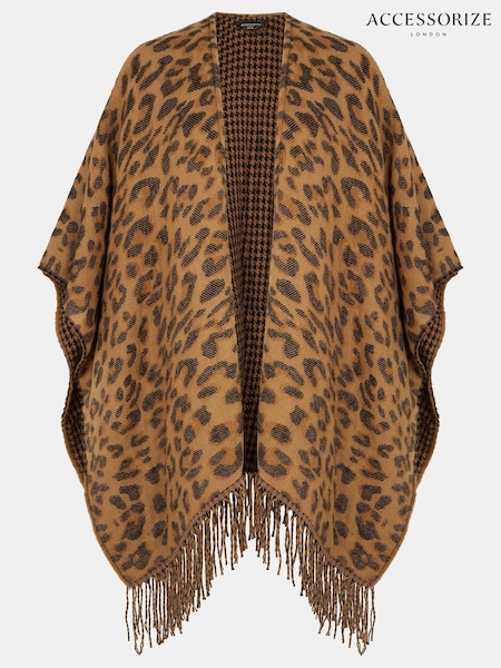 Accessorize Leopard Print Poncho (Y30467) | 55 €