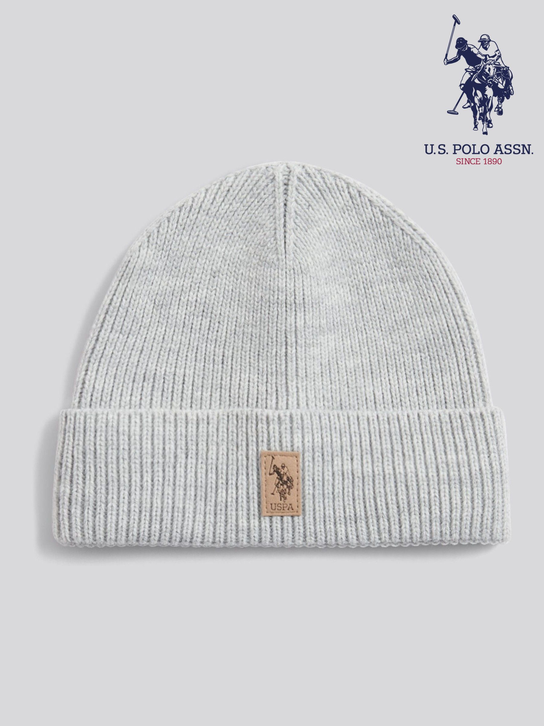 Hats Grey Knitted Logo | Next Oman