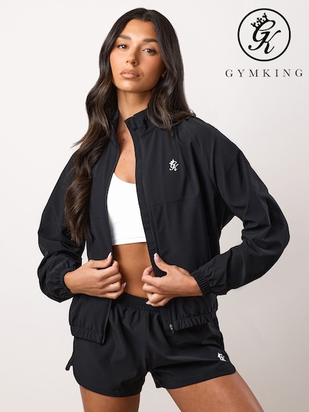 Gym King Black Woven Windbreaker (Y30766) | R$ 495