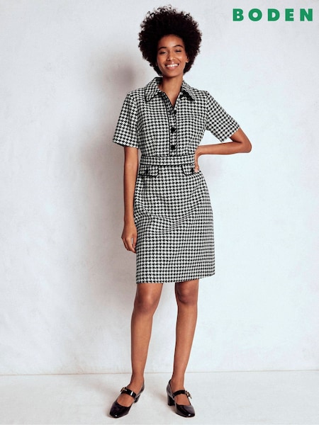 Boden Black Tall Eda Wool Shift Dress (Y30950) | R$ 1.570