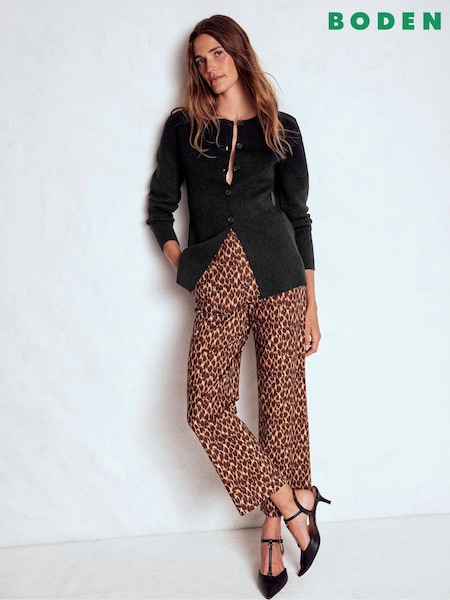 Boden Black Joanna Fitted Knitted Jacket (Y30955) | €152