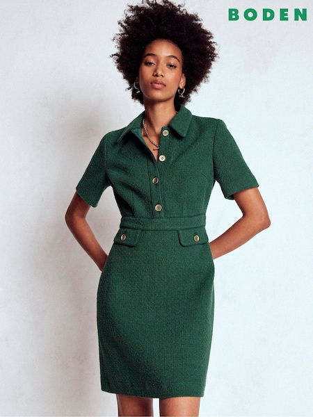 Boden Green Tall Eda Cotton Shift Dress (Y30962) | R$ 1.375