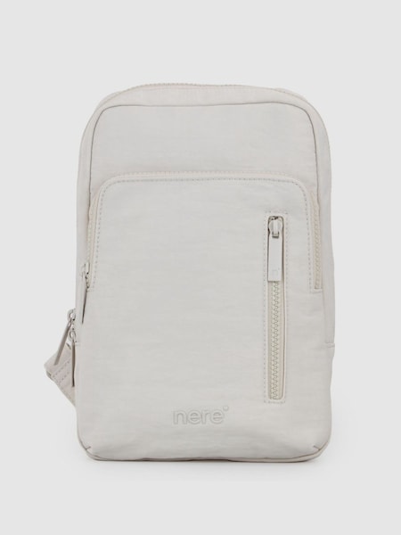 Nere White Bondi Nylon Sling Backpack (Y31235) | €38