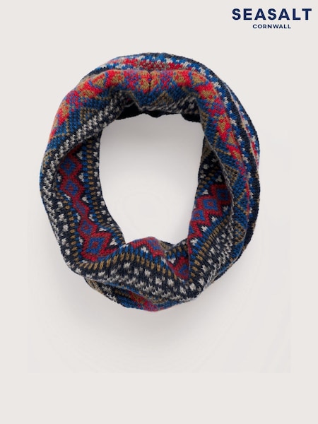 Seasalt Cornwall Blue Talwyn Snood (Y31293) | AED221
