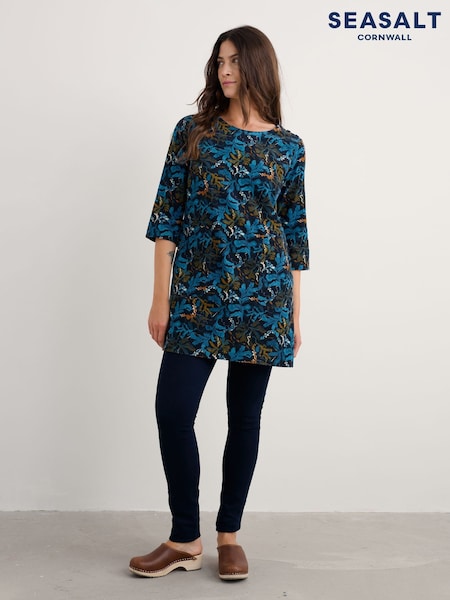 Seasalt Cornwall Light Green Port Gaverne Needlecord Tunic (Y31318) | €89