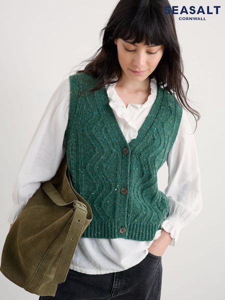 Seasalt Cornwall Green Pendouer Vest (Y31327) | €105