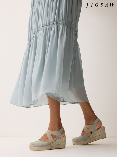 Jigsaw Blue Spanish Wedge Espadrille (Y31366) | €125