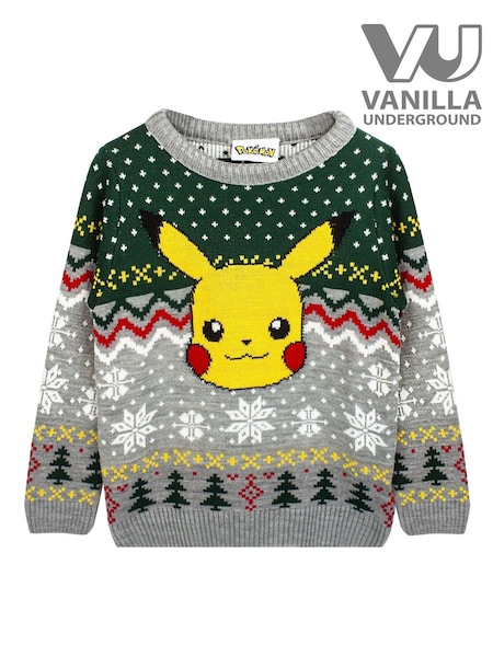 Vanilla Underground Pokemon Pikachu Christmas Jumper (Y31408) | ‏186 ر.ق.