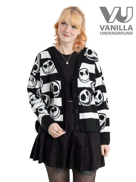 Vanilla Underground Black The Nightmare Before Christmas Jack Skellington Cardigan (Y31413) | €69