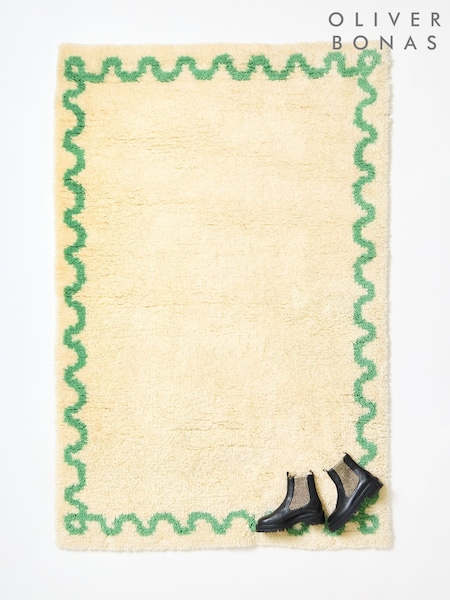 Oliver Bonas Multi Casa Fluffy Wool Rug (Y31436) | €375